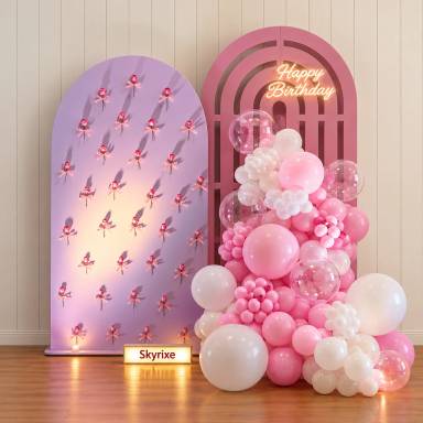 Fairy Garden Birthday Balloon Backdrop