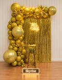Gold Fringe Curtain Backdrop - photo 1