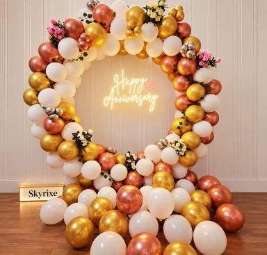 Golden Love Anniversary Arch
