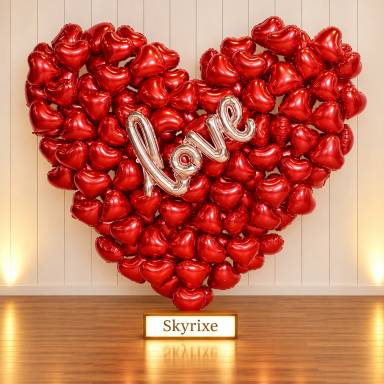 Heart Wall Balloon Decoration