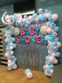 Moon Stars Baby Shower Backdrop - photo 1