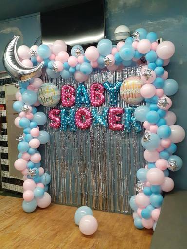 Moon Stars Baby Shower Backdrop