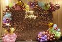 Metallic Pastel Birthday Backdrop - photo 1
