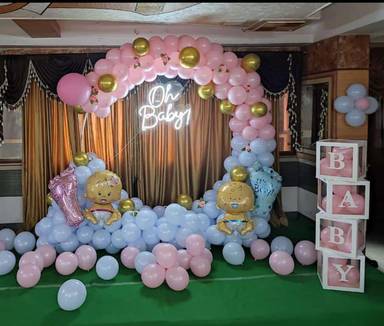 Oh Baby Baby Shower Backdrop