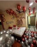 Elegant Rose Gold And Silver Birthday Room Decoration - photo 1