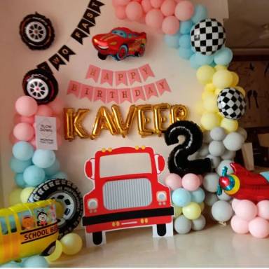 Racing Themed Birthday Decoration Cars And Trucks Theme
