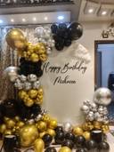 Black Gold Luxe Birthday Backdrop - photo 1