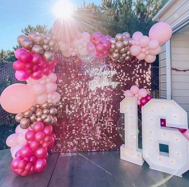 Pink Glam Sequin Birthday - Image 1