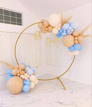 Neutral And Blue Oh Baby Hoop