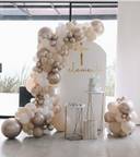 Champagne Balloon Arch with Panel - photo 1