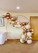 Gold Pampas Hoop Backdrop - photo 1