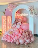 Blush Arch Baby Shower Setup - photo 1