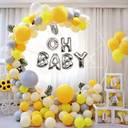 Sunny Yellow Baby Shower Hoop Decor - photo 1