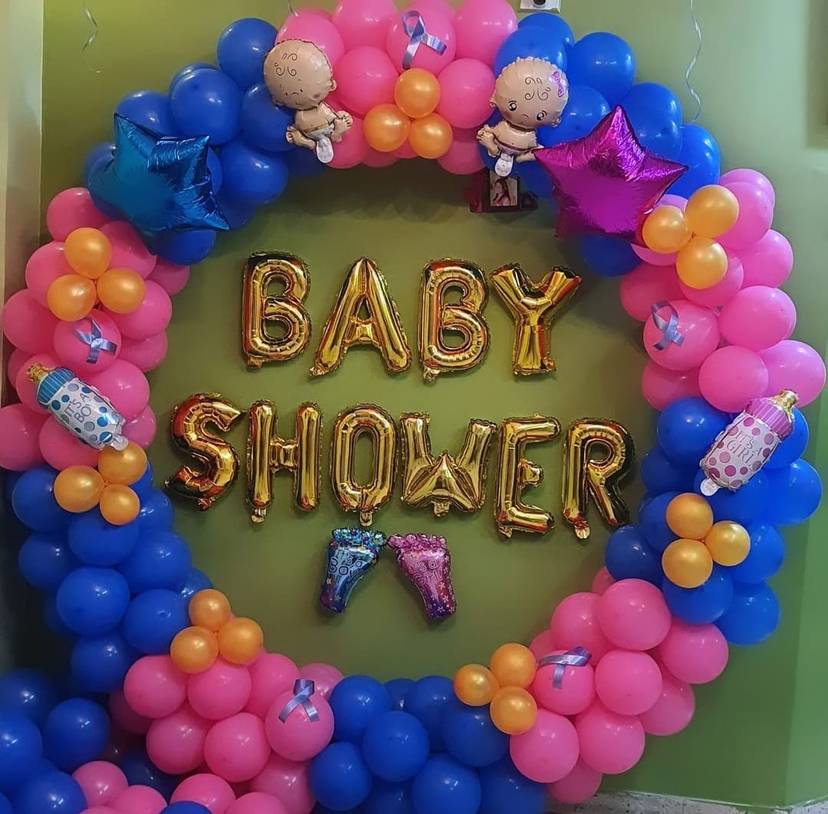 Vibrant Baby Shower Balloon Arch - Image 1