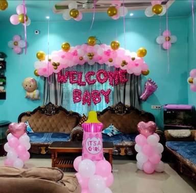 Sweet Pink Baby Welcome Decor