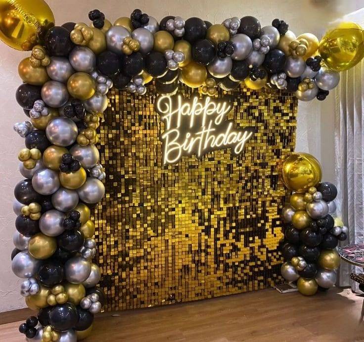 Birthday Backdrop Decoration at Home - Image 1