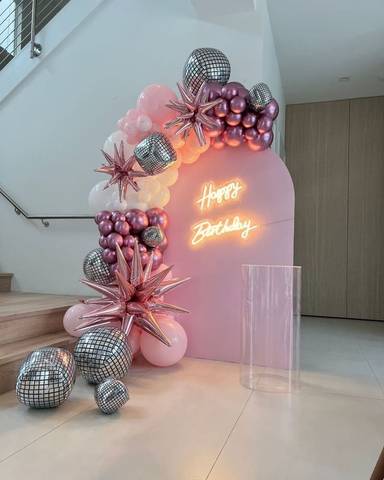 Glam Disco Birthday Setup