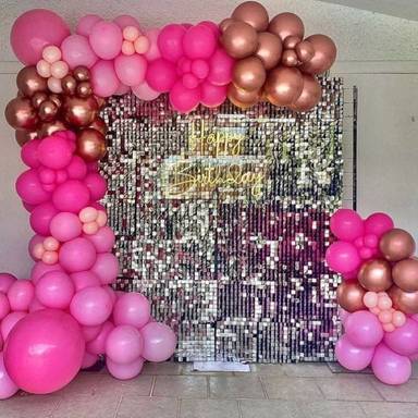 Pink Luxe Sequin Birthday Backdrop