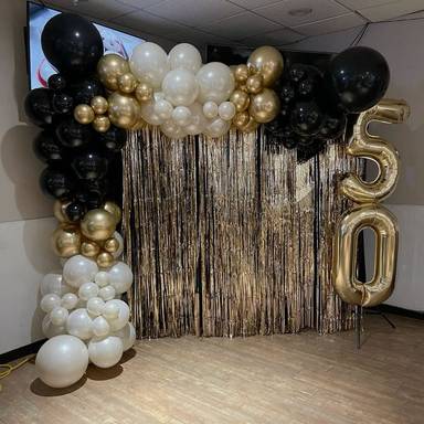Gold And White Milestone Celebration