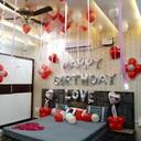 Romantic Silver And Red Birthday Room Decor - photo 1