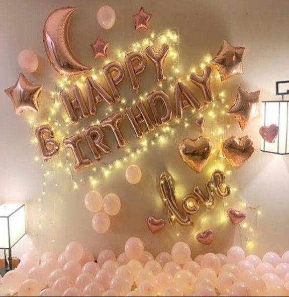 Celestial Rose Gold Birthday Setup - Image 1
