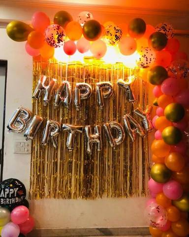 Glam Gold Birthday Backdrop