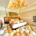 Peach Ceiling Balloon Birthday Surprise - photo 1