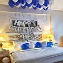 Blue Ceiling Balloon Birthday Room Decor - photo 1