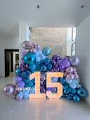 Balloon Wall with LED Marquee Age Numbers - photo 1