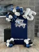 Midnight Blue Luxe Birthday Backdrop - photo 1