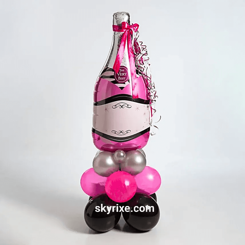 Champagne Bottle Balloon Decoration - Image 1