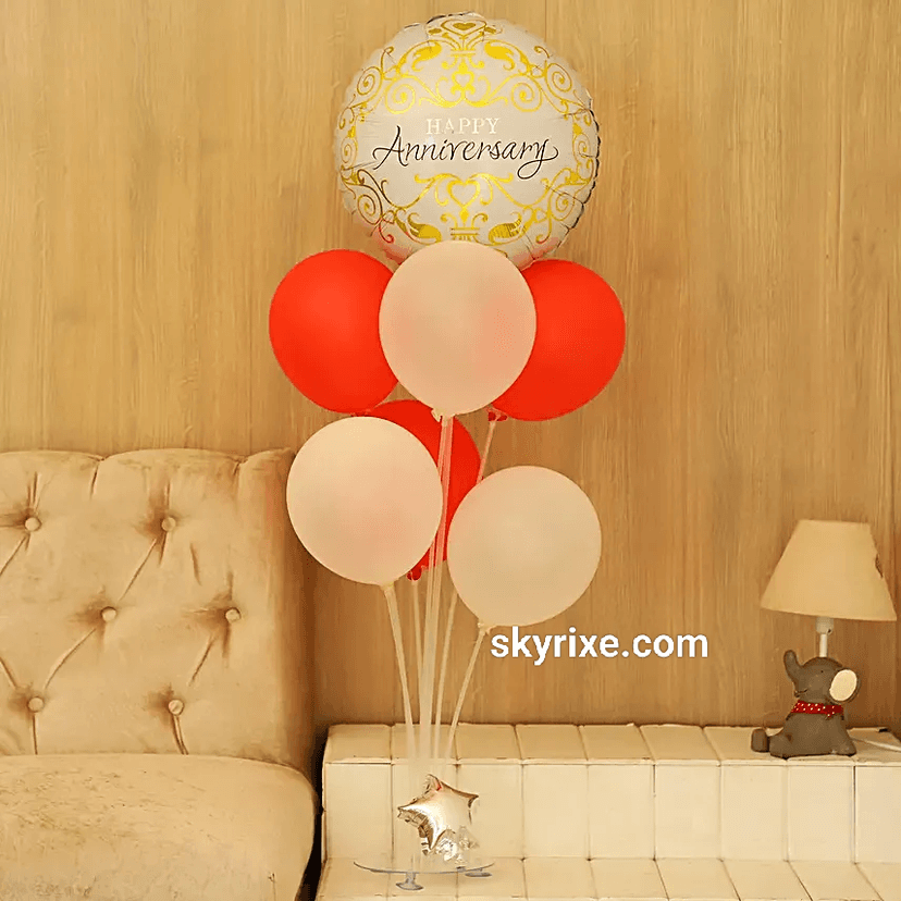 Happy Anniversary Balloon Bouquet - Image 1