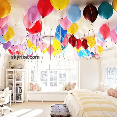 Rainbow Ceiling Balloon Decoration