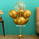 Golden Anniversary Balloon Bouquet Stand - photo 1