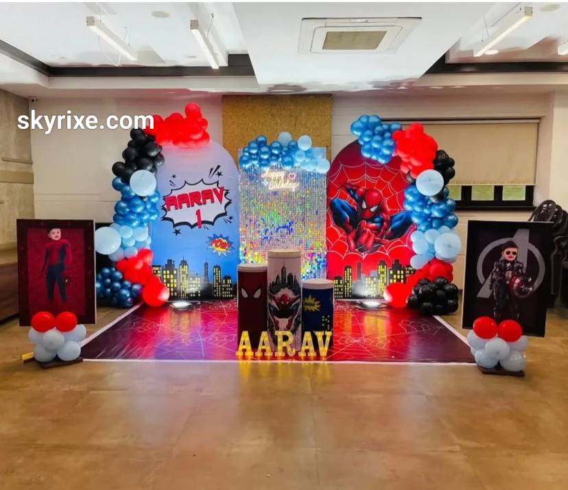 Spiderman Theme Kids Birthday - Image 1