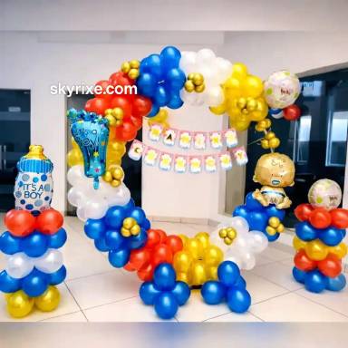 Colorful Baby Boy Naming Ceremony
