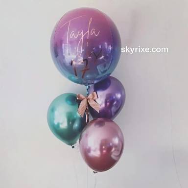 Bubble Chrome Balloon Bouquet