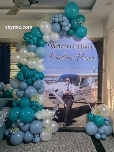 Welcome Home Balloon Backdrop