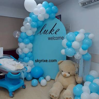 Baby Boy Welcome Balloon Decoration