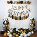Midnight Gold Birthday Backdrop Decoration - photo 1