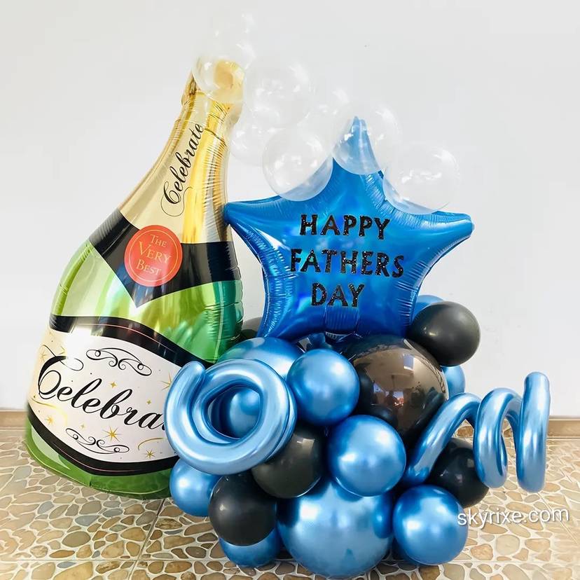 Cheers Dad Celebration Balloon Bouquet - Image 1
