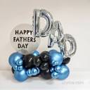 Cool Dad Blue Chrome Balloon Arrangement - photo 1