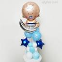 Moonlit Baby Boy Balloon Tower - photo 1