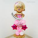 Twinkle Baby Girl Moon Balloon Stand - photo 1