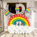 Rainbow Cloud Alphabet Balloon Backdrop - photo 1