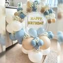 Pastel Blue Birthday Bubble Balloon Ring - photo 1