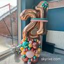 Rose Gold 21 Milestone Balloon Column - photo 1