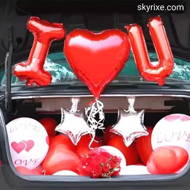 Red Love Confession Car Boot Surprise