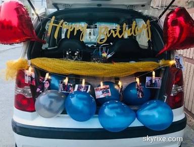 Golden Memories Birthday Car Boot Surprise Decor