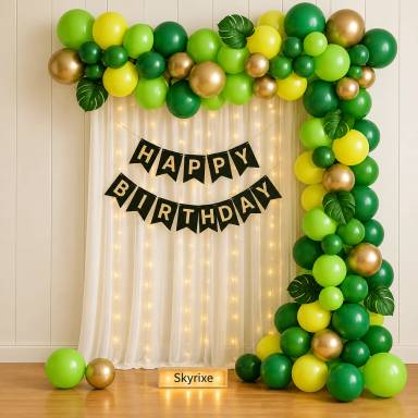 Jungle Theme Birthday Balloon Decoration